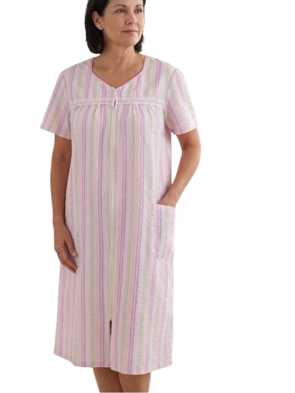 Simply Basic Pastel Striped Sleepwear size L